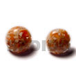 Orange C. Button Earrings Resin Earrings