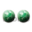 Philippines Resin Earrings Shell Fashion Resin Earrings Jewelry Green Resin Button Earrings Natural Shell Component SFAS5001ER