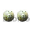 White Resin Button Earrings Resin Earrings