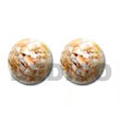 Philippines Resin Earrings Shell Fashion Resin Earrings Jewelry Gold Resin Button Earrings Natural Shell Component SFAS5004ER