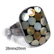 ring adjustable metal rectangular Rings