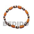Orange Buri Seeds Bracelet Seed Bracelets