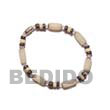 Philippines Seed Bracelets Shell Fashion Seed Bracelets Jewelry Buri Seed Bracelet In Natural Color Natural Shell Component BURIBR6