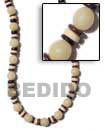 Philippines Seeds Beads Necklace Shell Fashion Seeds Beads Necklace Jewelry White Buri Seed Beads Necklaces With Black /brown / Bleach Coco Pokalet Natural Shell Component SFAS070NK