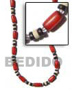 Red Buri Seed Necklace Seeds Beads Necklace