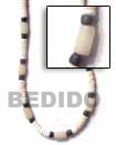 White Shell With White Seeds Beads Necklace