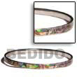 Philippines Shell Bangles Shell Fashion Shell Bangles Jewelry Stainless Paua Inlaid Bangle Natural Shell Component SFAS027BL