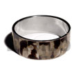 laminated inlaid brownlip stainless Shell Bangles