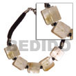 Sq. Cut Hammershell On Shell Bracelets