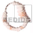 Philippines Shell Bracelets Shell Fashion Shell Bracelets Jewelry White Rose W/ Pink Rose Accent Natural Shell Component SFAS669BR