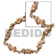 Philippines Shell Bracelets Shell Fashion Shell Bracelets Jewelry Popcorn Luhuanus In Gold Chain Looping Natural Shell Component SFAS829BR