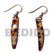 Philippines Shell Earrings Shell Fashion Shell Earrings Jewelry Cowrie Stick Dangling Earings Natural Shell Component SFAS490ER