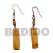 Dangling Brown Lip Tiger Shell Earrings