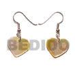 Philippines Shell Earrings Shell Fashion Shell Earrings Jewelry Dangling MOP 30mm Heart Earrings Natural Shell Component SFAS5018ER