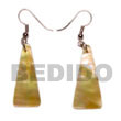 Dangling Tall Pyramid MOP Shell Earrings