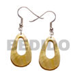 Philippines Shell Earrings Shell Fashion Shell Earrings Jewelry 35mm Teardrop MOP W/ Hole Natural Shell Component SFAS5059ER
