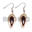 40mm Leaf Hammershell W/ Shell Earrings