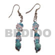 Dangling Troca W. Crystal Shell Earrings