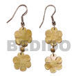 Dangling 2 15mm MOP Shell Earrings