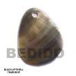 Philippines Shell Pendant Shell Fashion Shell Pendant Jewelry Black Lip Teardrop Pendant Natural Shell Component SFAS5020P