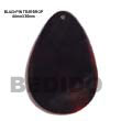 Black Pin Teardrop Pendant Shell Pendant