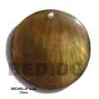 Brown Lip Round Pendant Shell Pendant