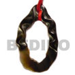 Freeform Blacklip W/ Hole Shell Pendant