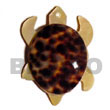 Philippines Shell Pendant Shell Fashion Shell Pendant Jewelry MOP Turtle W/ Cowrie Back Shell Pendants Natural Shell Component SFAS5084P