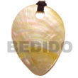 Philippines Shell Pendant Shell Fashion Shell Pendant Jewelry Inverted MOP Teardrop W/ Big Hole 55mmx40mm Pendants Natural Shell Component SFAS5085P
