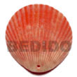 Philippines Shell Pendant Shell Fashion Shell Pendant Jewelry Dyed In Red Piktin Clam Pendants Natural Shell Component SFAS5107P