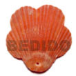 Philippines Shell Pendant Shell Fashion Shell Pendant Jewelry Piktin Scallop Dyed In Red Pendants Natural Shell Component SFAS5114P