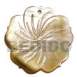 Blacklip 5 Petals Flower Shell Pendant