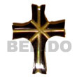 MOP Cross W/ Skin Shell Pendant