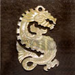 Dragon MOP Carving 40mm Shell Pendant