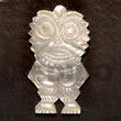 Owl MOP Carving 40mm Shell Pendant