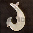 Hook MOP 35mm Pendants Shell Pendant