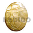 Oval MOP W/ Hat Shell Pendant