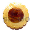 40mm MOP Flower Wheel Shell Pendant