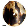 Brown Lip Tiger Disc Shell Pendant