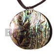 Round Abalone Paua Shell Shell Pendant