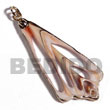 Philippines Shell Pendant Fashionable Luhuanus strombus shell molten gold metal jewelry handmade natural SFAS6275P