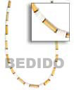 Bamboo And Shells Alternate Natural Combination Necklace