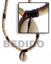 Philippines Natural Combination Necklace Shell Fashion Natural Combination Necklace Jewelry 4-5 Coco Pukalet Bleach With Natural Black / Brown / Cut Sigay Necklace Natural Shell Component SFAS159NK