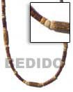 Wood Tube Necklace Natural Combination Necklace