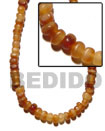 Golden Horn Thin Bead Bone Horn Beads Necklace