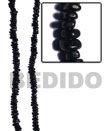 Black Horn Bead Nuggets Bone Horn Beads Necklace