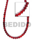 Red Horn Beads Bone Horn Beads Necklace