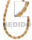 Natural Oblong Horn Bone Horn Beads Necklace