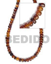 Thick Amber Horn Bead Bone Horn Beads Necklace