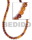 Golden Horn Beads Bone Horn Beads Necklace